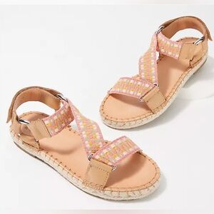 Frye Pink and Tan Women's Sandals